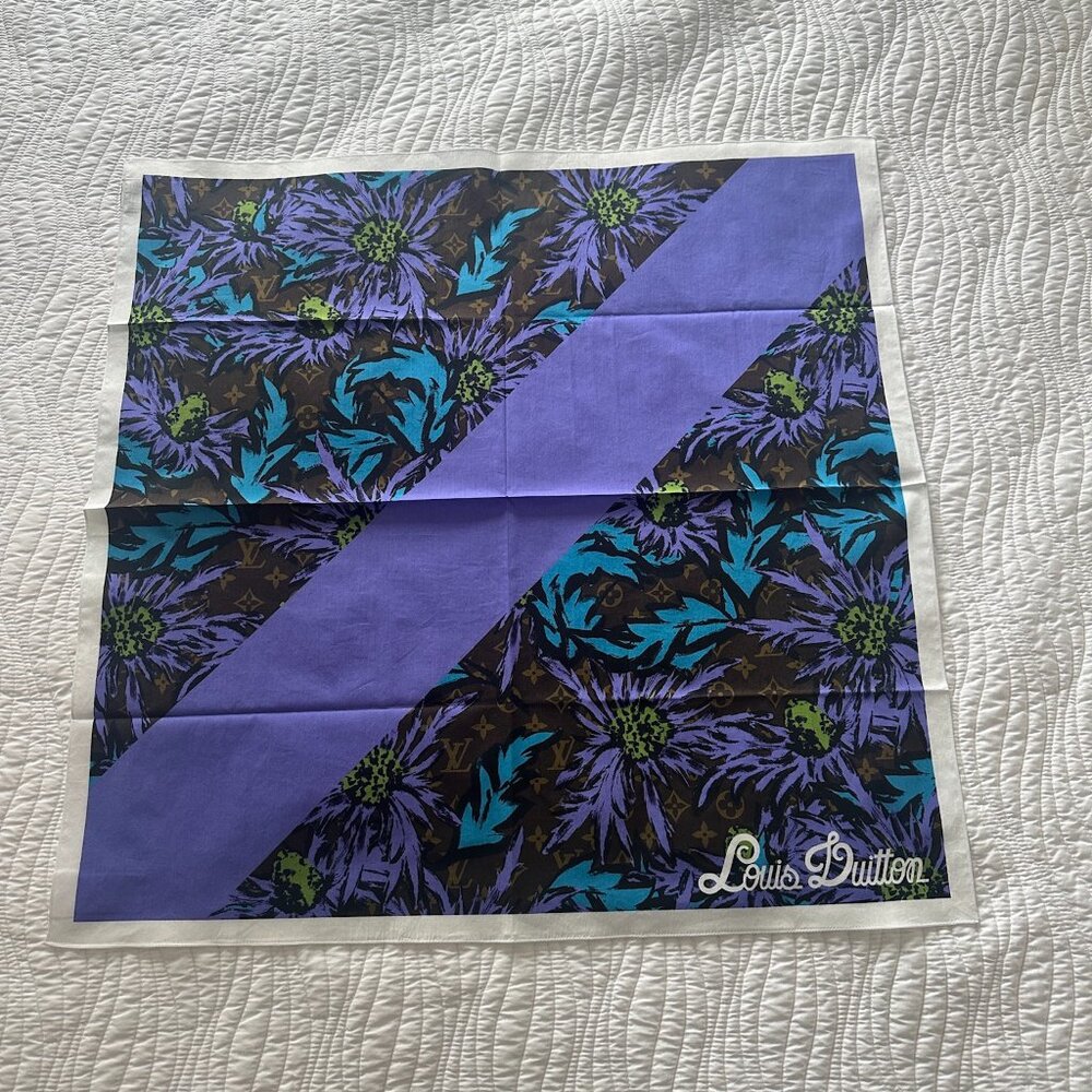 Rare Louis Vuitton Cotton Scarf Comics